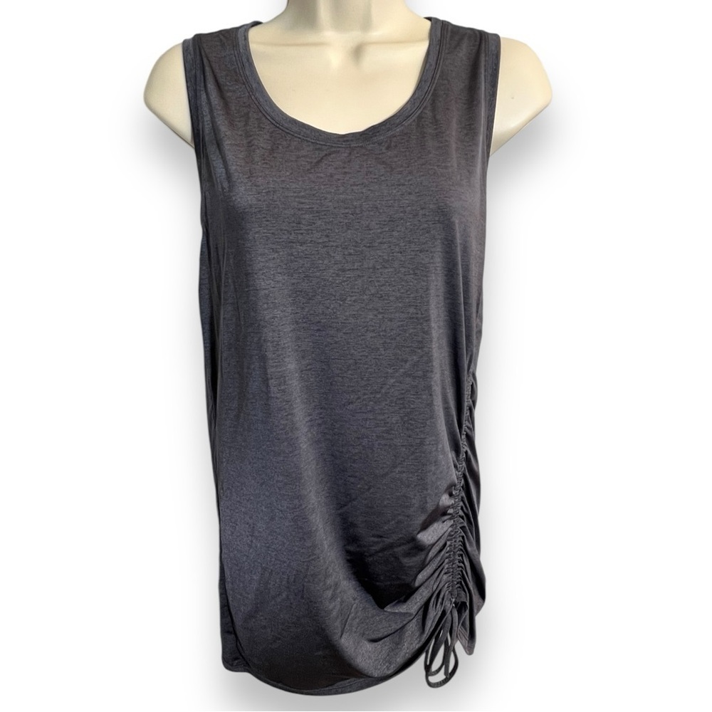 Athleta Women’s Heather Scrunch Rash Guard Charcoal Size Medium - Picture 1 of 8